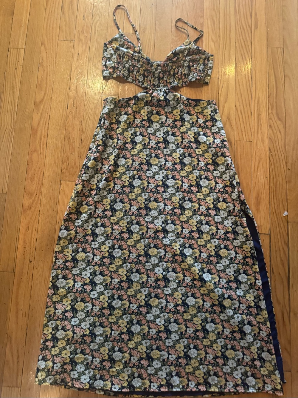 Lulus It’s a Perfect Pick Dress Large Floral Maxi Wedding Resort Western Boho B9 - Picture 10 of 16